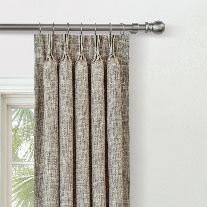 Cavill Textured Curtain Panel In Wheat, 20" W x 84" L, Wheat
