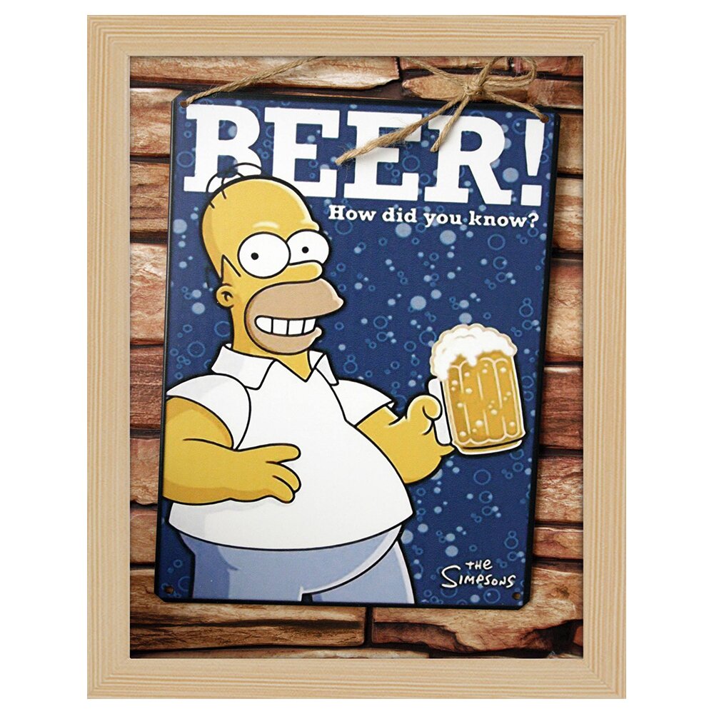 Leinwandbild Vintage Advertising Poster Simpsons' Beer