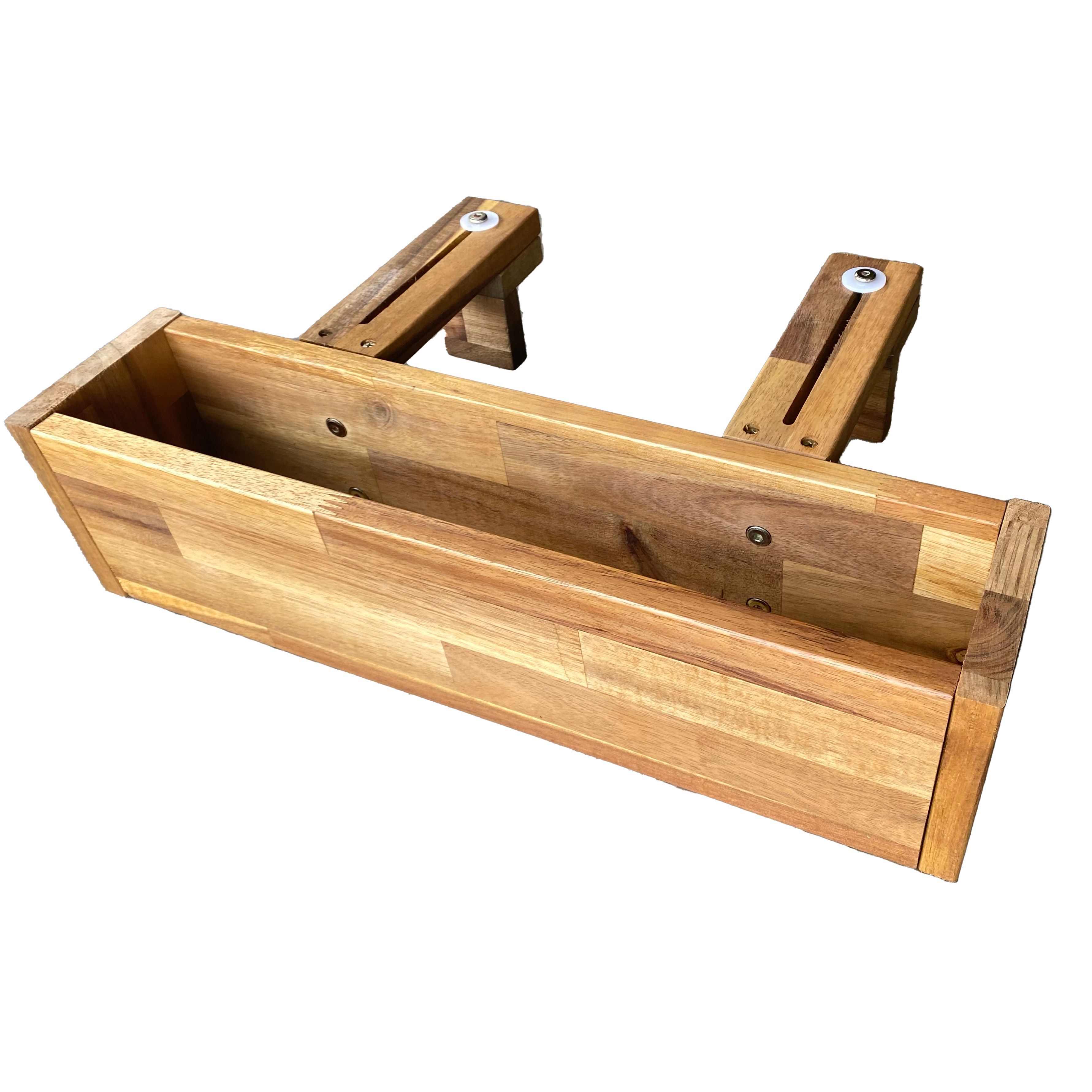 Loon Peak® Broderik Wood Railing Planter | Wayfair