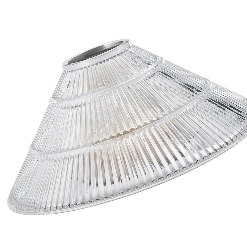 19cm H Glass Lamp Shade in Transparent