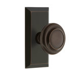 Grandeur Concealed Screw Mechanism Circle Knob with Rectangle Rosette
