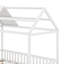 Lit simple en bois avec clôture-228077494