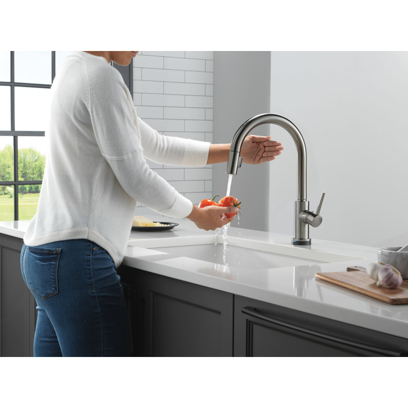 Robinet de cuisine sans contact avec technologie tactile Touch Trinsic, Noir métallique