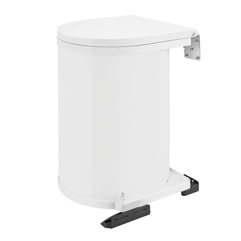 Poubelle pivotante Rev-A-Shelf, 15 L, Blanc
