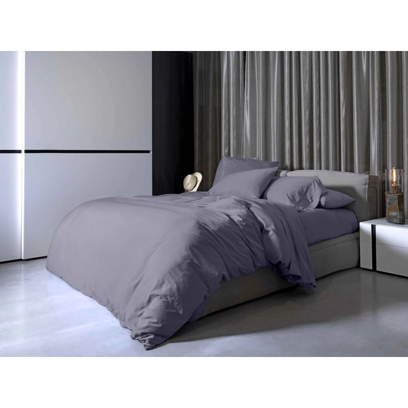 Viola Sateen Pillow Case, Standard, Amethyst