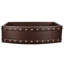 33" Hammered Copper Kitchen Rounded Apron Single Basin Sink with Barrel Strap Design w/ Matching Drain and Accessories