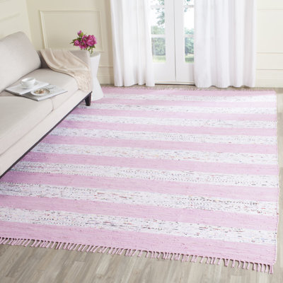 Figuig Hand Woven Cotton Striped Rug