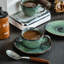 Stoneware Cappuccino Cup and Saucer-1161084191