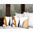 Orange/Navy Blue/Beige