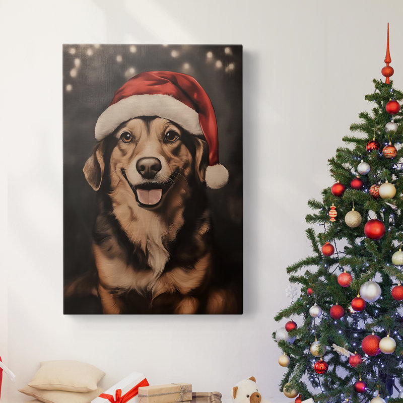 Art des Fêtes de Noël - Toile tendue avec châssis - Série 2-XXXIX, H 24 po x l 16 po