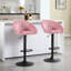 Swivel Upholstered Adjustable Height Bar Stool-791234641-791234645