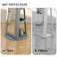 Miroir robuste, miroir pivotant à 360 °, avec tablettes de rangement