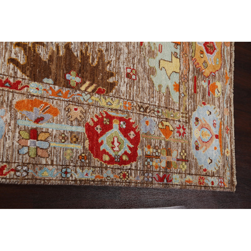 Tapis en laine à teinture végétale Ziegler 8 x 10