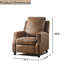 Fauteuil inclinable classique à garniture cloutée 31,1 po de largeur avec garniture cloutée (ensemble de 2)-1994956118