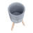 S/2 10/12" DIAMOND PLANTER W/ WOOD LEGS(KD)