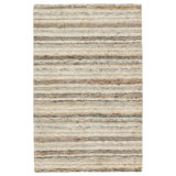 Hatha Striped Area Rug in Cream
