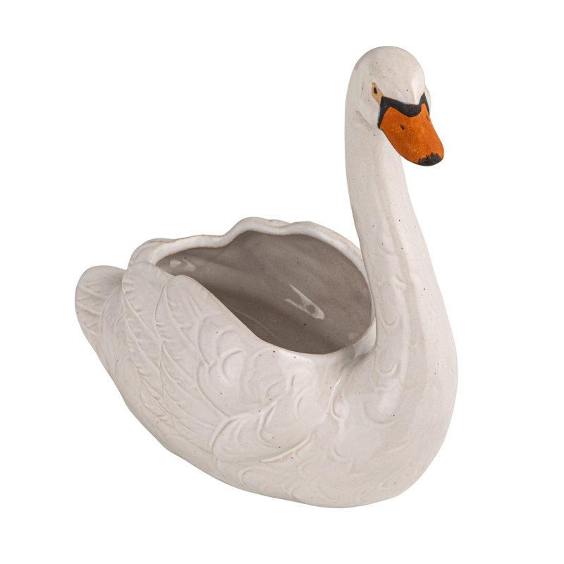 Pot à fleurs en grès Swan, Open