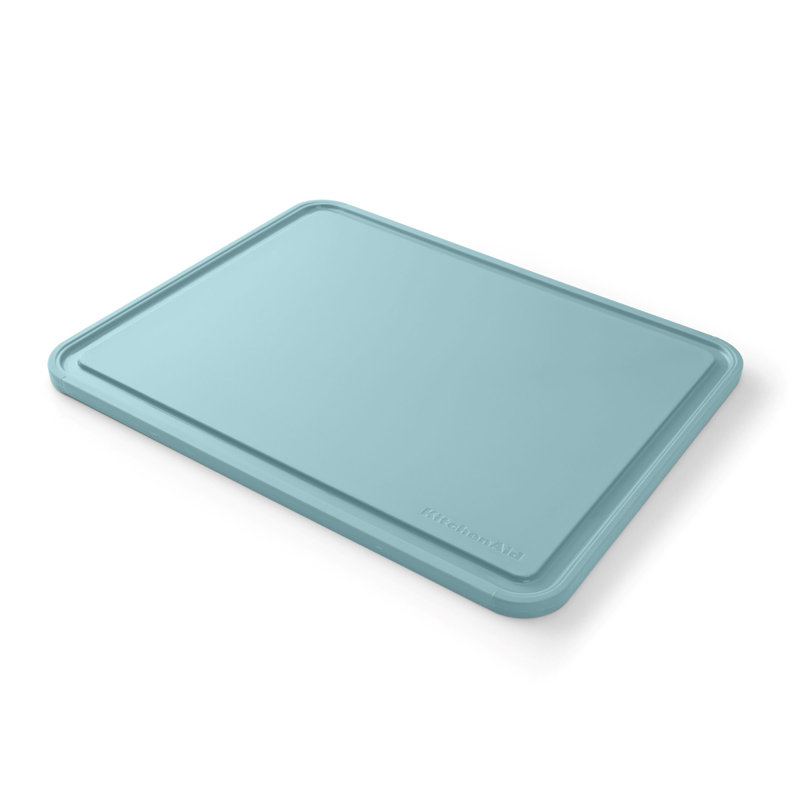 Kitchenaid Classic Non-Slip Poly Cutting Board, 11X14 Inch, Mineral Water