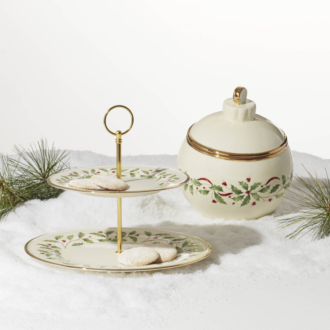 Holiday Ornament Cookie Jar Lenox
