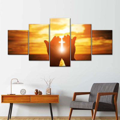 Ensemble de 5 pièces sur toile