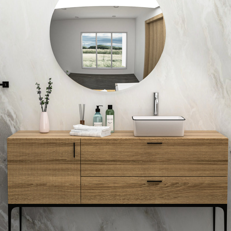 16X12 Inch White Ceramic Rectangular Bathroom Vessel Sink - And Beautiful Smooth Surface Long Life, White/Black