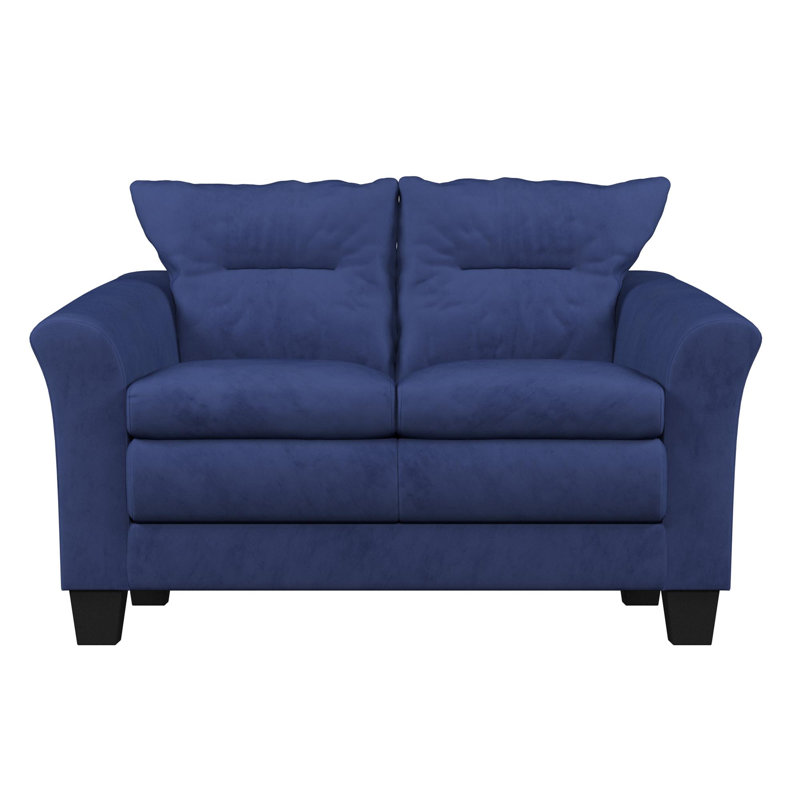 Minhal Upholstered 60'' Loveseat, Bulldozer Cobalt