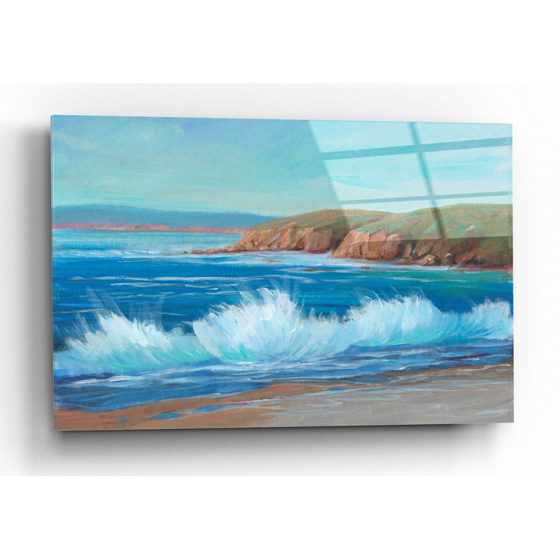 «Rocky Coastline II» par Tim O'Toole, art mural en verre acrylique, H 12 po x l 16 po x P 0,13 po