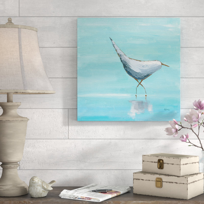 Egret I 1 Piece Wrapped Canvas Painting, 51cm H x 51cm W