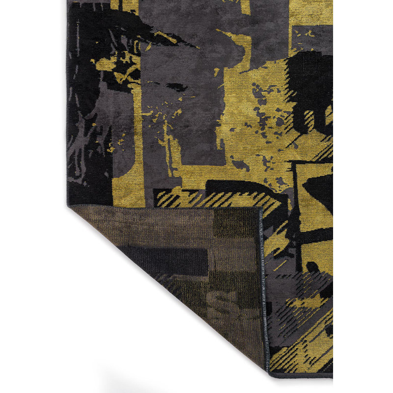 Dashurie Abstract Hand Loom Indoor / Outdoor Area Rug, Rectangle 6'6" x 9'10"