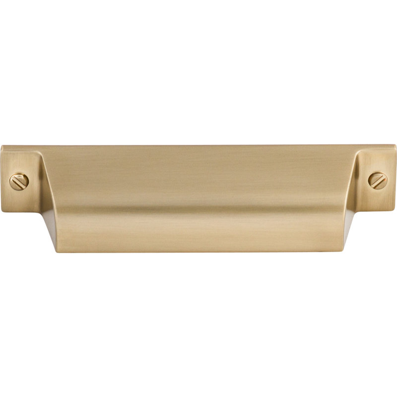 Channing Cup/Bin pull, Honey Bronze, 3 3/4" Center to Center