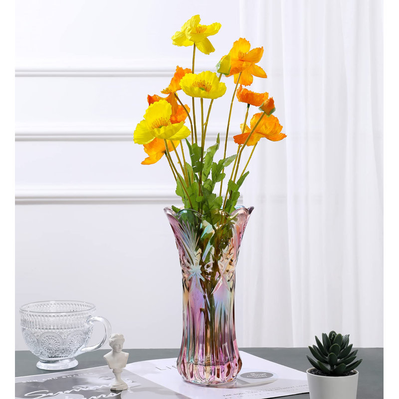 Motif de vase en verre coloré fait à la main