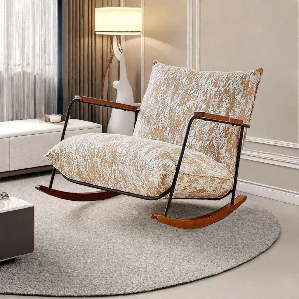 ComfySofa.s Ink retro style home casual simple rocking chair | Wayfair