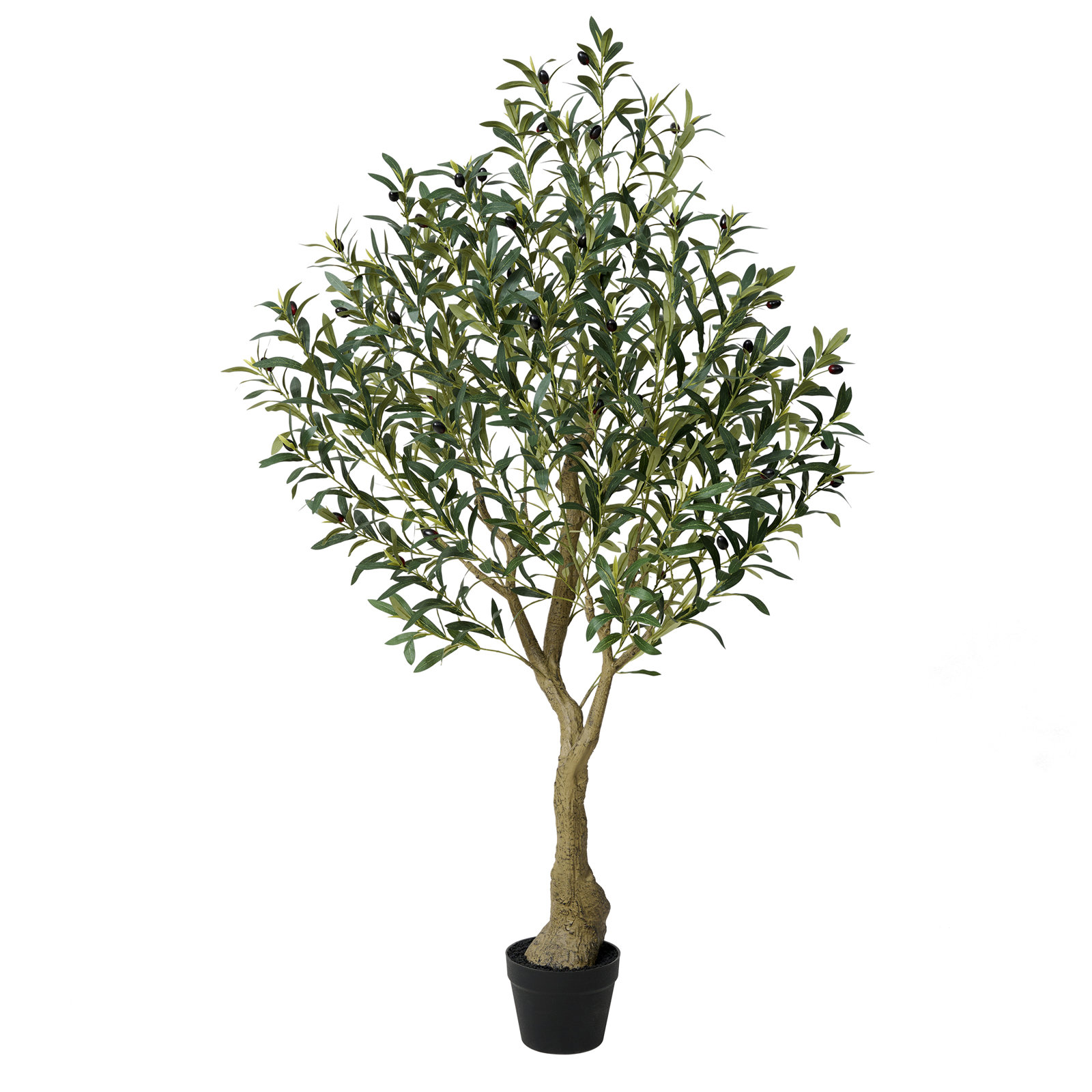 Adcock 84" Olive Tree in Pot, 60"H x 20"W x 20"D