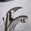 Robinet de lavabo de salle de bain à fixation sur comptoir avec drain Nita Vantage - Nickel brossé-58021267
