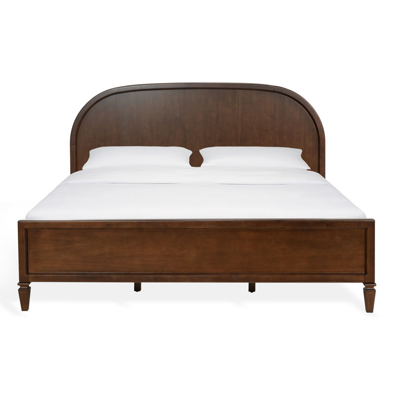 Lit en bois Mandie, King, Walnut