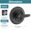 Remplacement pour l'ensemble de garniture de douche Delta 13/14, plaque de couverture de douche avec poignée-118614582