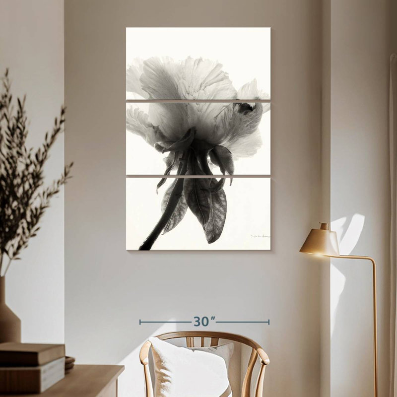 Harnek Translucent Peony II, 65" H x 42" W