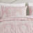 Elegant Pink Matelasse Polycotton Bedspread Set，Queen-122251509