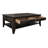 Dark Teak 4 Drawer, 1 Shelf Cocktail Table