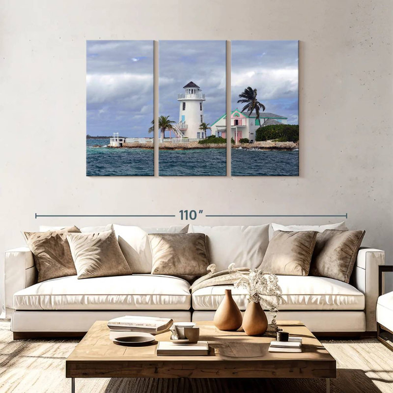 Phare de Aletra Bahamas Beach, H 48 po x l 74 po
