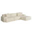 Aucun assemblage requis Canapé modulaire rembourré en nuage avec repose-pieds-859584035