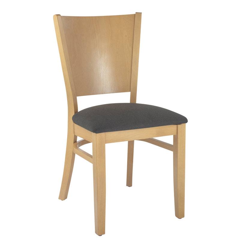 Calina 18'' H Upholstered Beech Side Chair, Natural