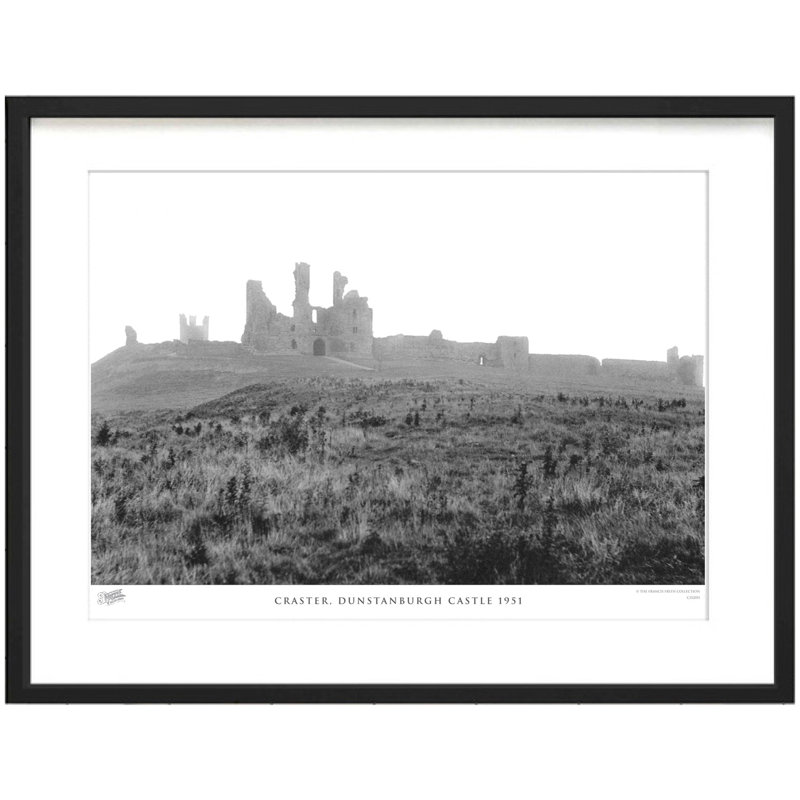 Craster, Dunstanburgh Castle 1951 - Single Picture Frame Print, 45cm H x 60cm W x 2.3cm D