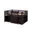 Lit mezzanine double avec armoire, tablettes et bureau-1685008323