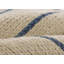 Tapis rayé beige / bleu en laine et coton Lemington-67985087