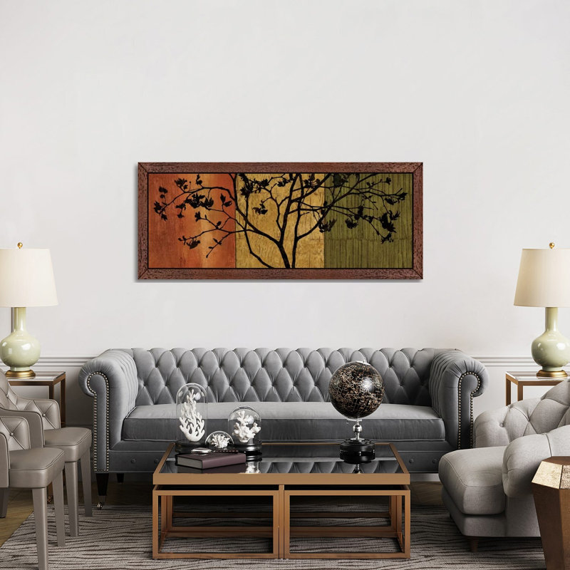 Arboreal II by Chris Donovan - Panoramic Print on Canvas, 182.88 cm H x 60.96 cm W, Brown Framed