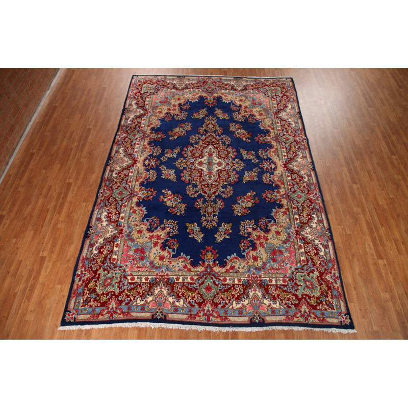 Tapis bleu 9 x 13