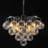 4-Tiered Textured Clear Glass Balls Bubble Chandelier With Bulds-89796781