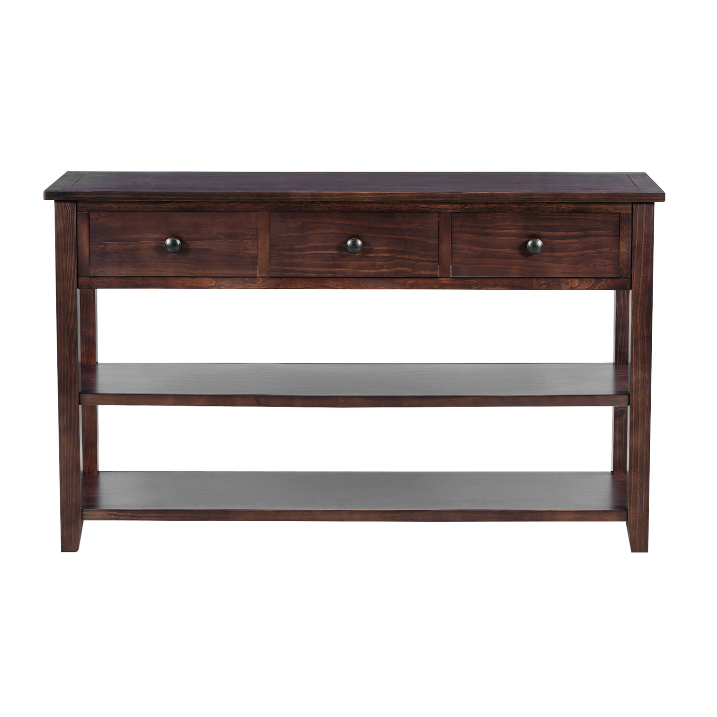 Latitude Run® Retro Design Console Table With Two Open Shelves, Accent ...