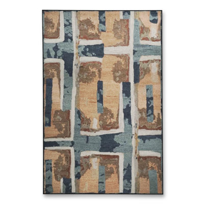 Tapis beige tissé traditionnel Mosso